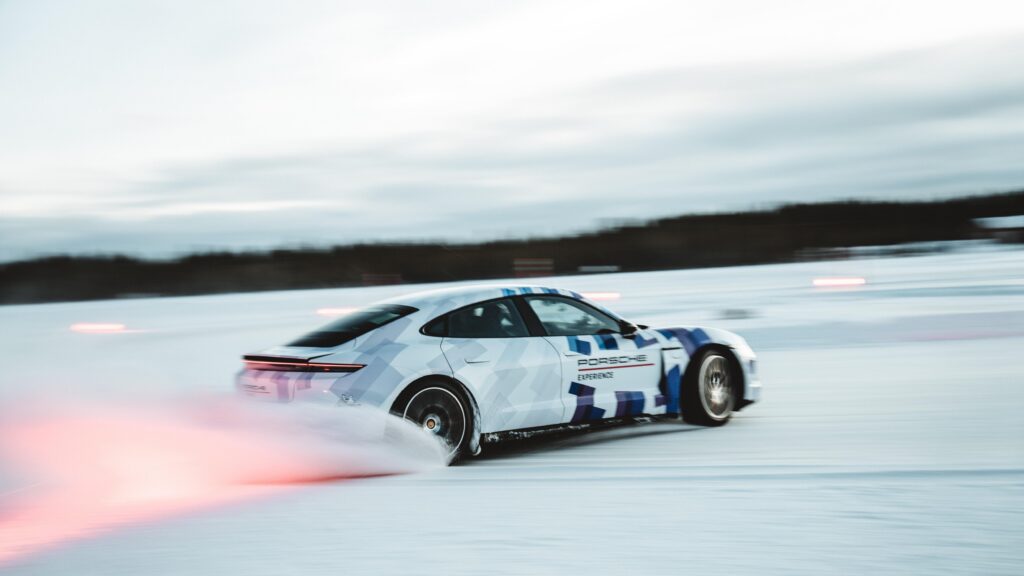 Breaking Boundaries: Porsche Taycan Sets Ice Drift Guinness World Record