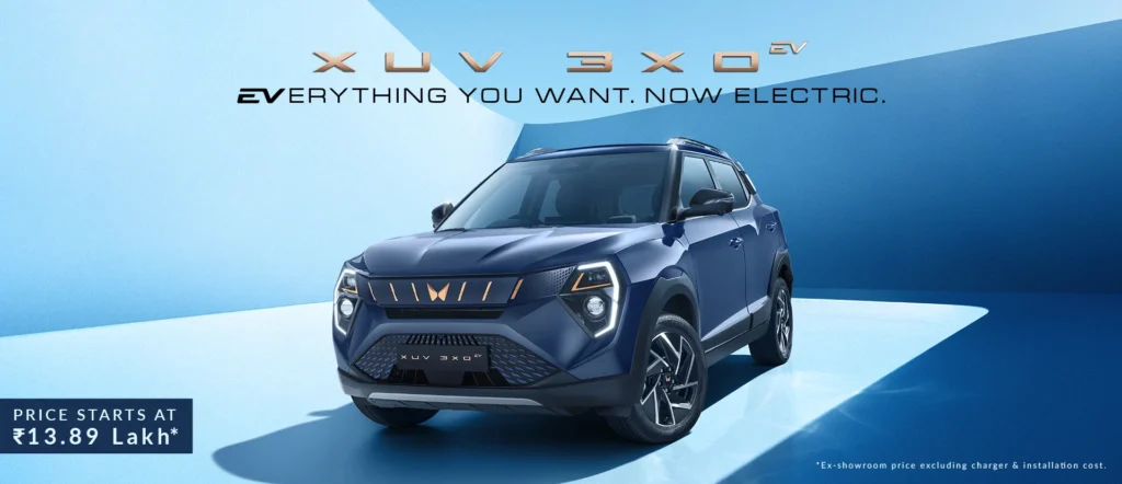 Mahindra Introduces Electric Powertrain to XUV 3XO Range; Prices Start at ₹13.89 Lakh
